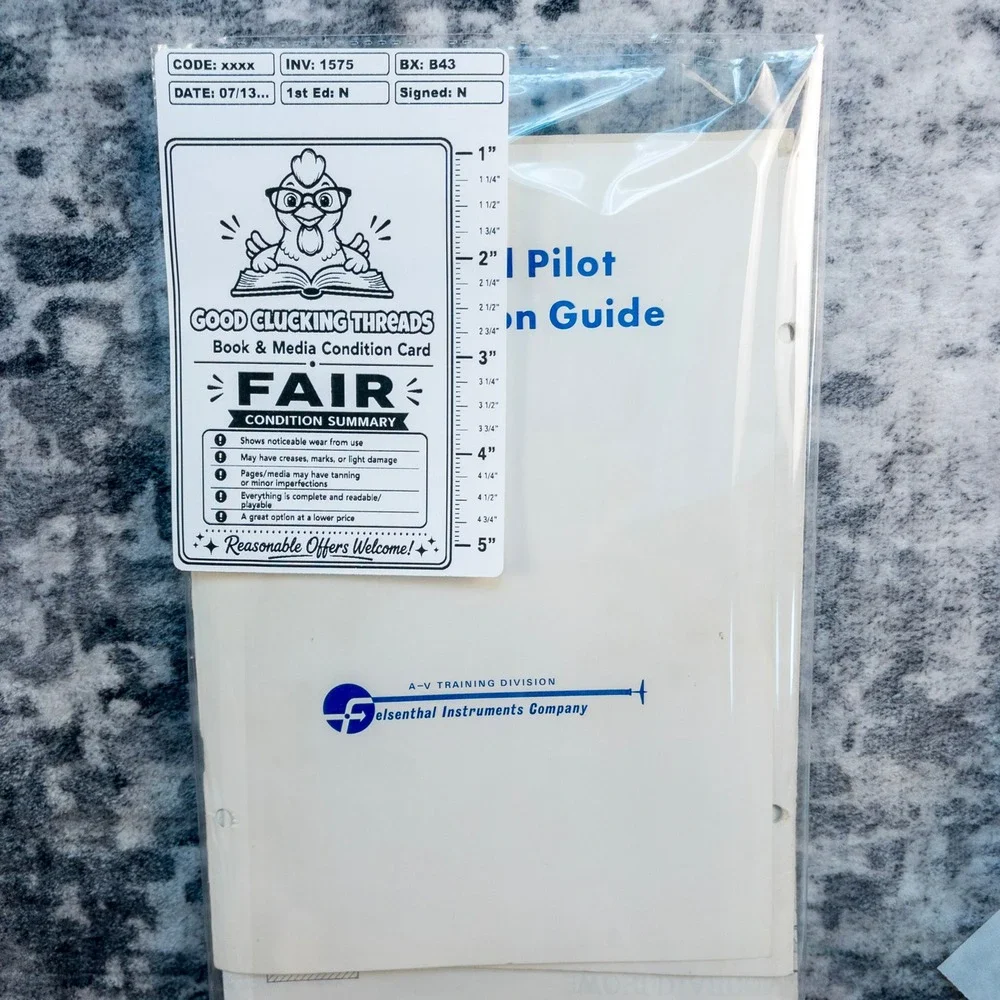 Vintage Commercial Pilot Examination Guide Felsenthal Instruments Manual